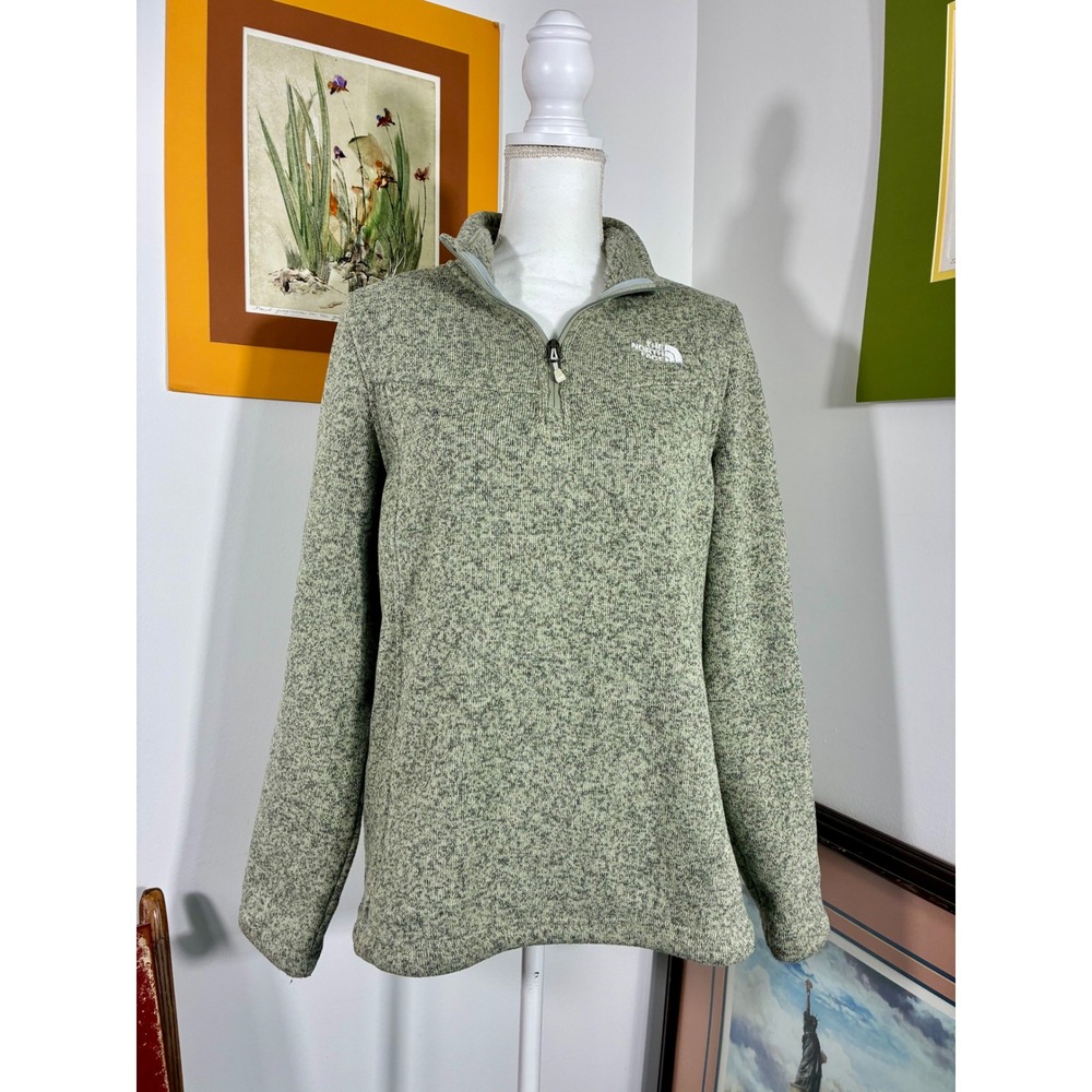 The North Face Crescent Pullover Women Medium Heathered Quarter Zip